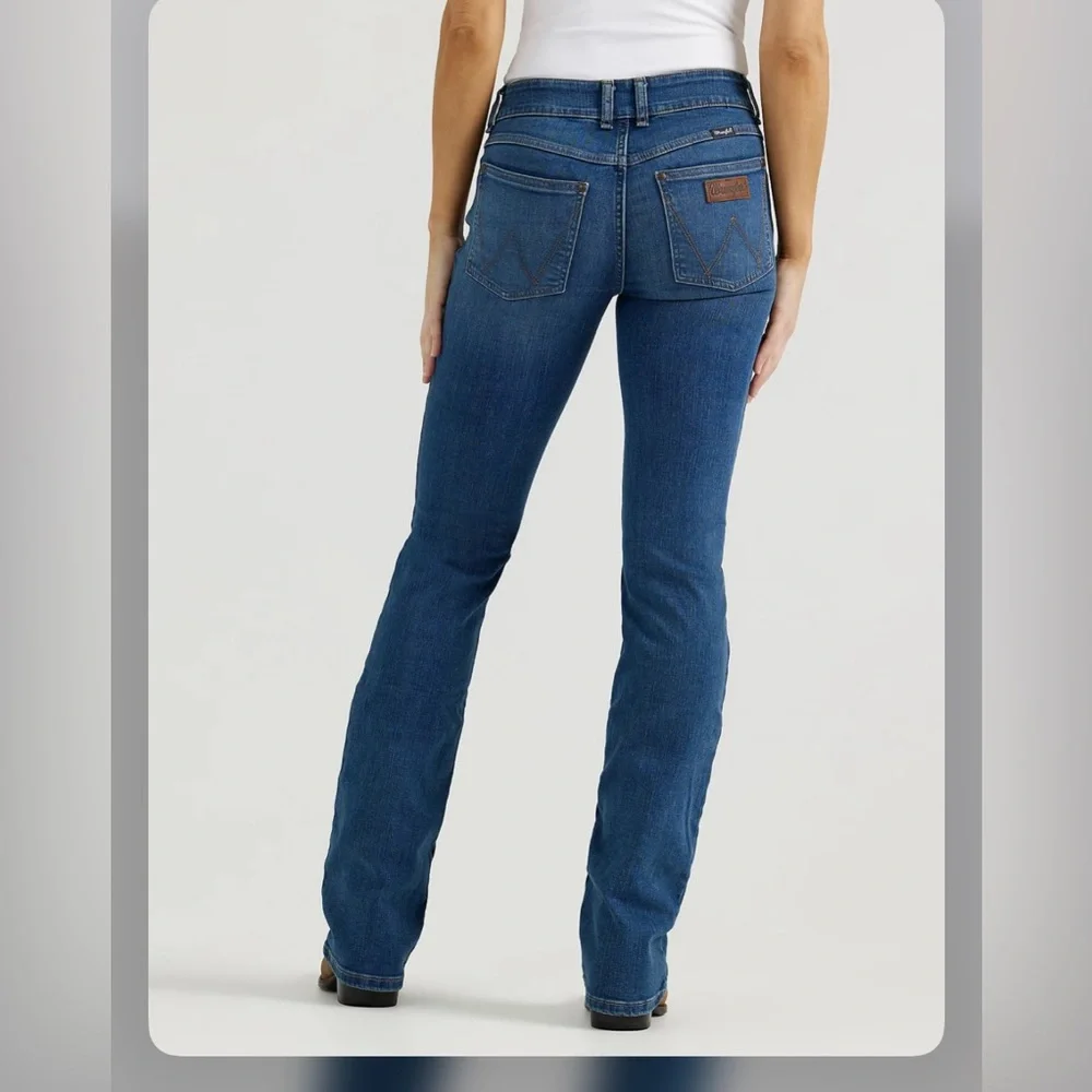 Wrangler Retro Mae Mid Rise Boot Cut Jeans Size 29 Size 7 x 36 NWT Women’s - Picture 4 of 10
